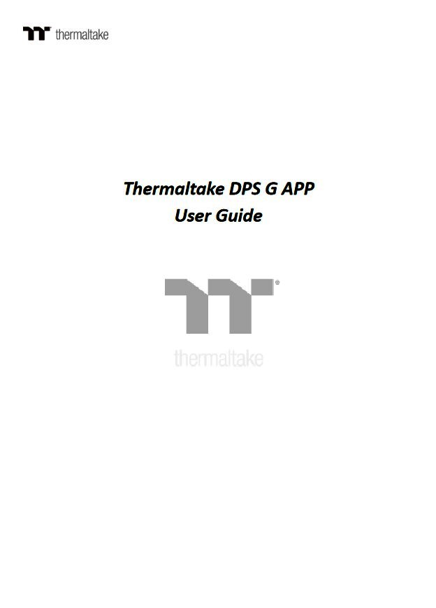 Thermaltake DPS G APP User Guide