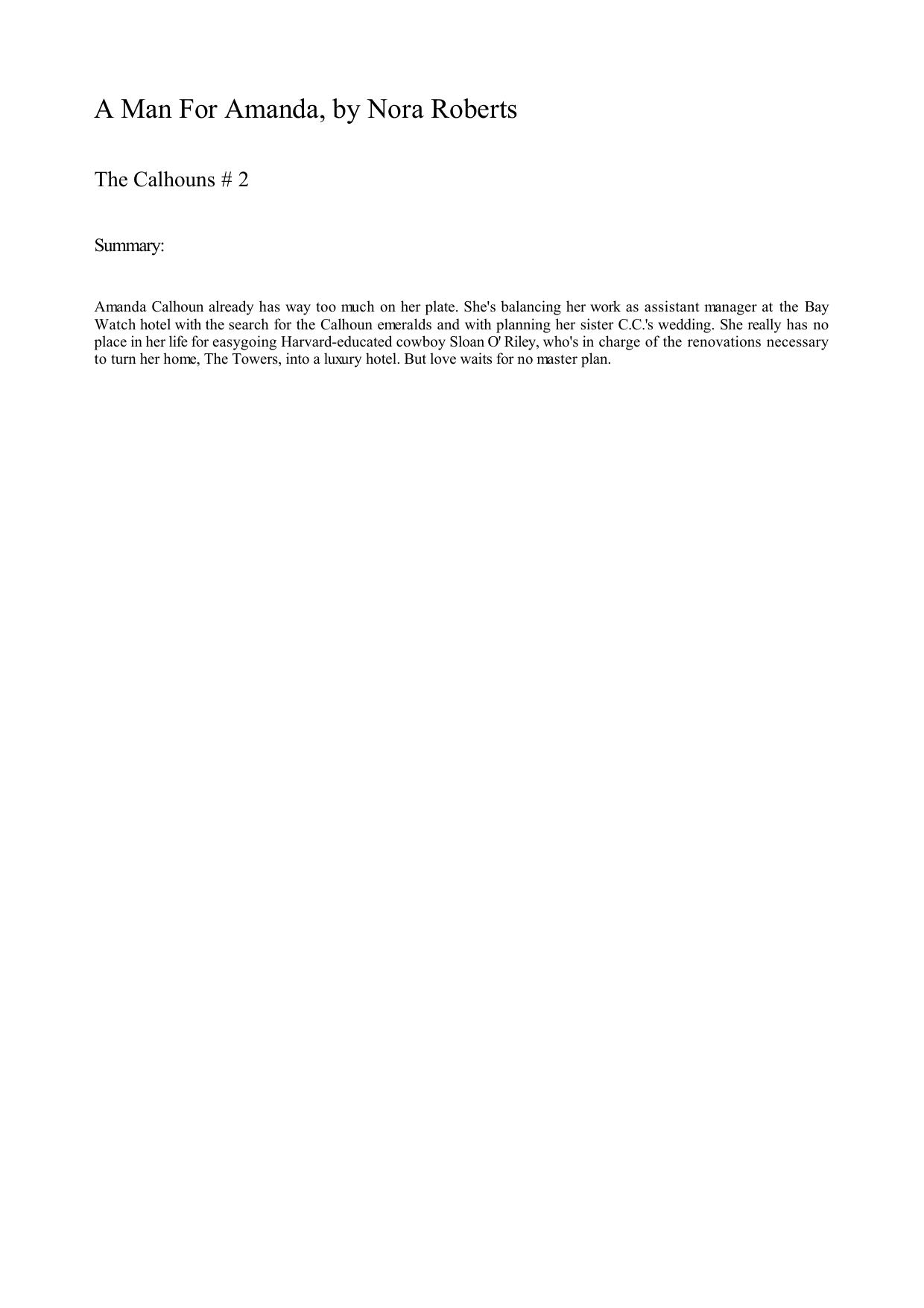 Nora Roberts - Calhoun Women 02