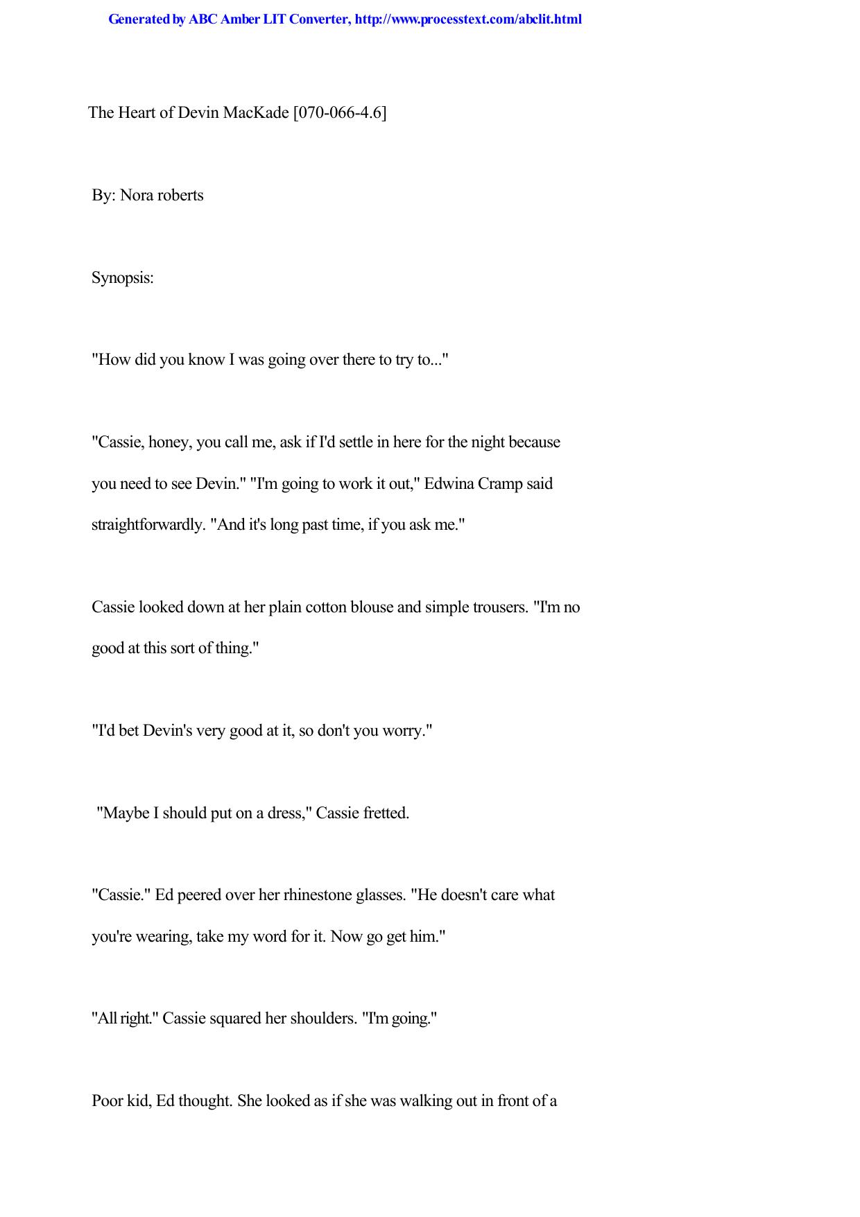 Nora Roberts - The Mackade Brothers 03