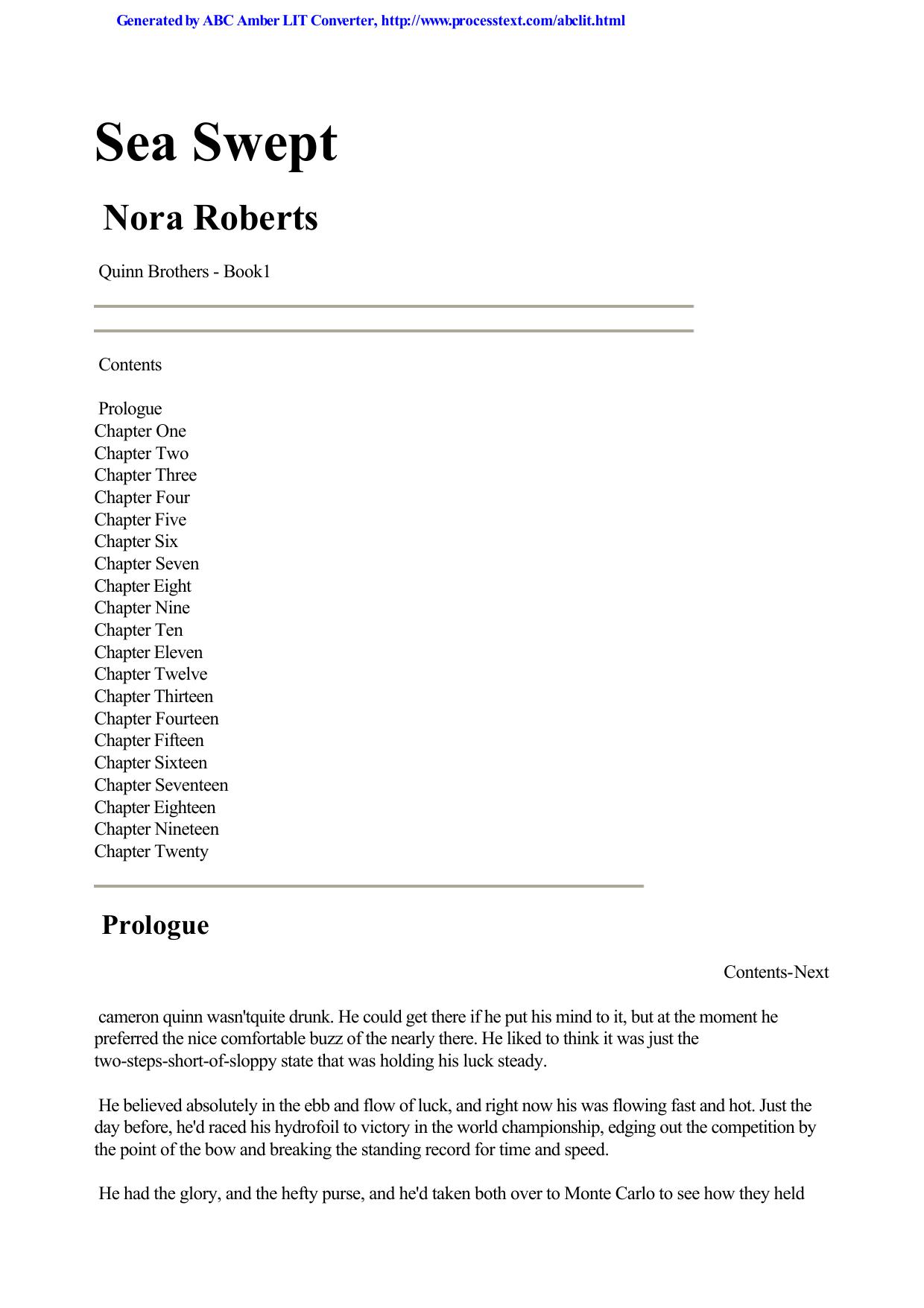 Nora Roberts - Quinn Brothers 01
