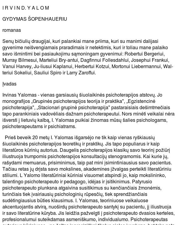 Gydymas Sopenhaueriu