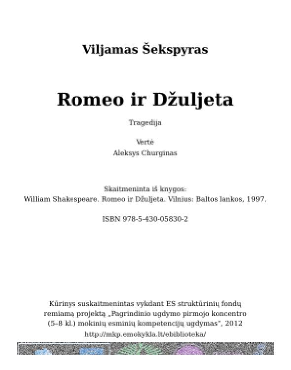 Romeo ir Dziuljeta