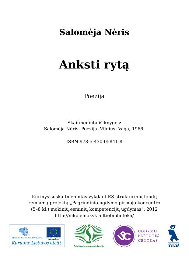 Anksti rytą