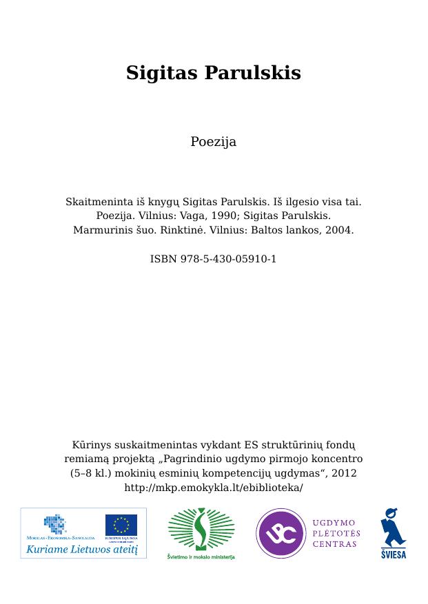 Eilėraščiai