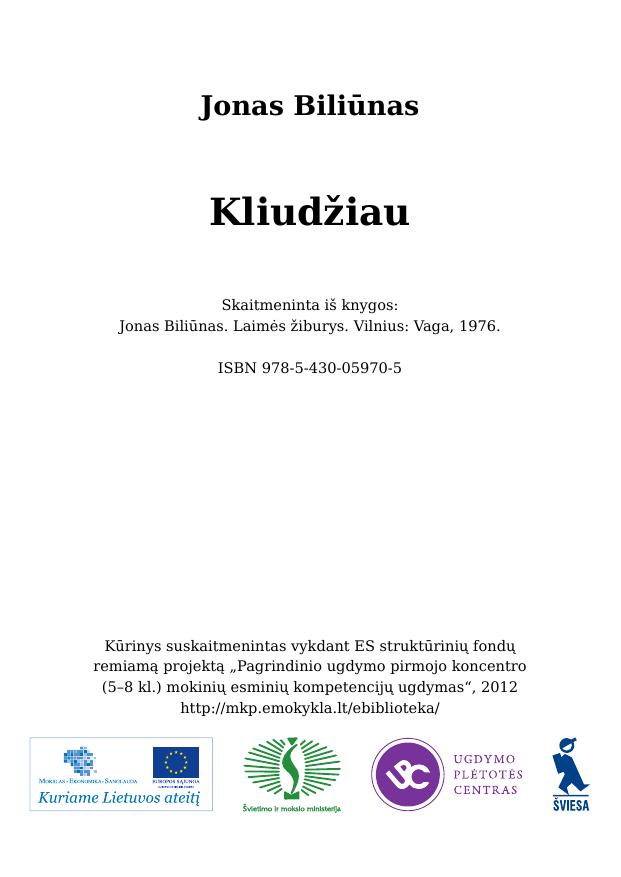 Kliudžiau