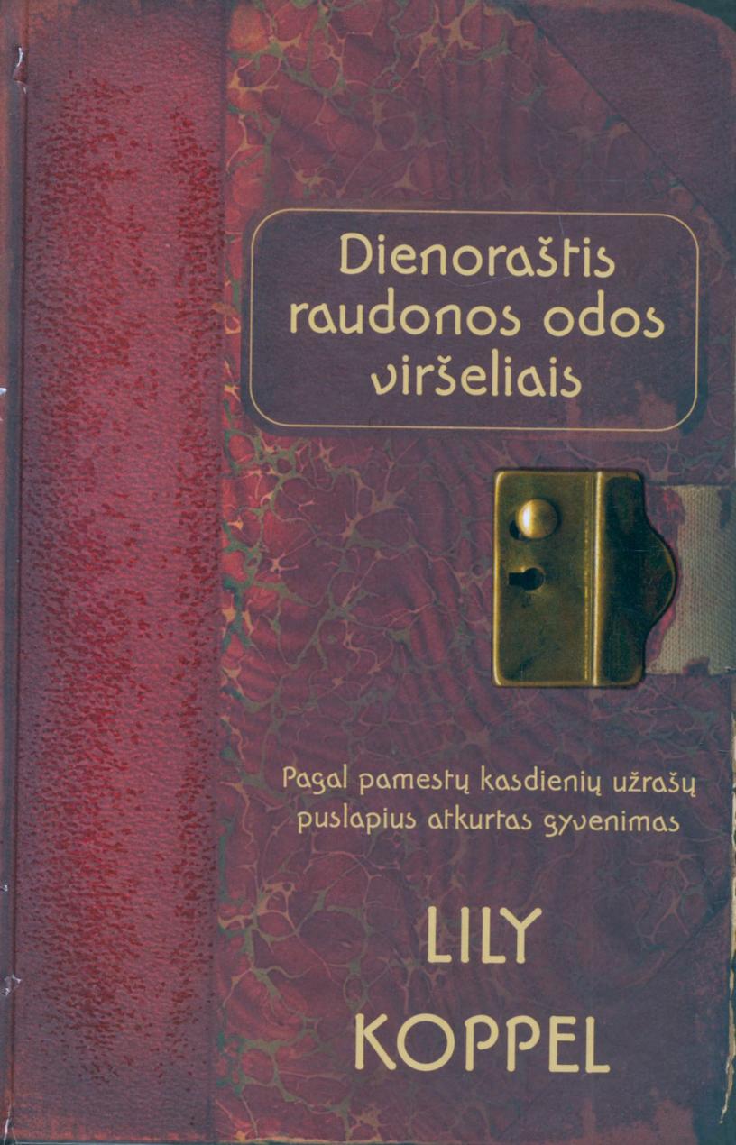 Dienoraštis raudonais odos viršeliais