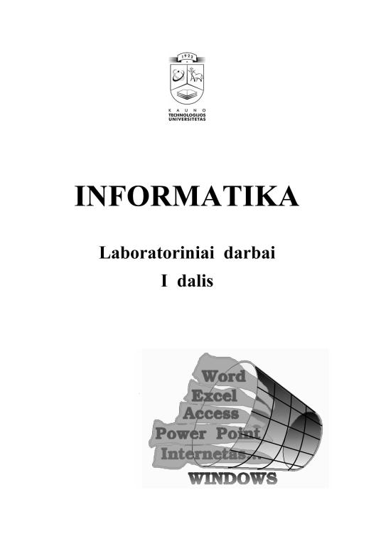 Informatika. Laboratoriniai darbai (1)