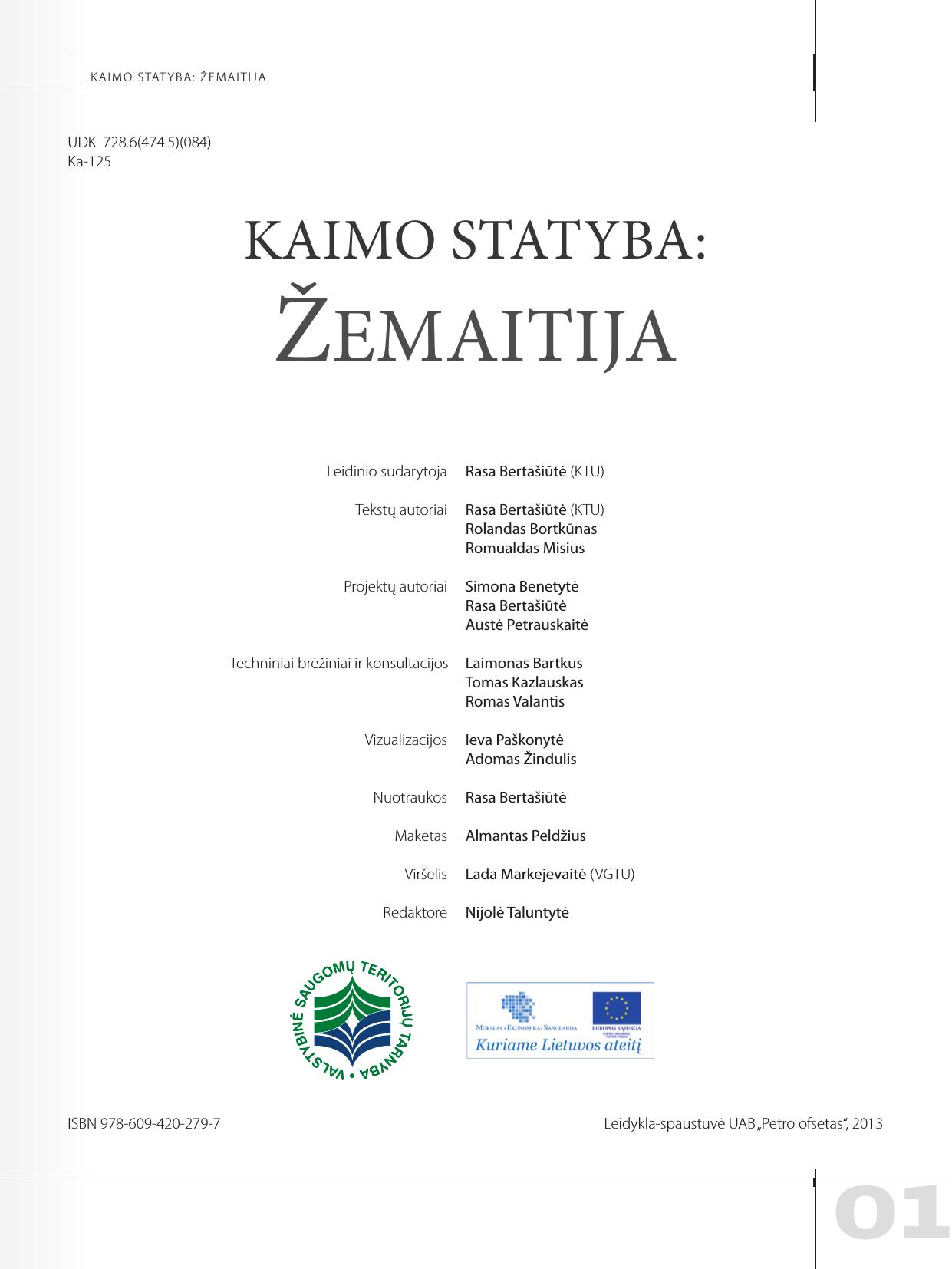 Rasa.Bertasiute.-.Kaimo.statyba.Zemaitija.2013.LT