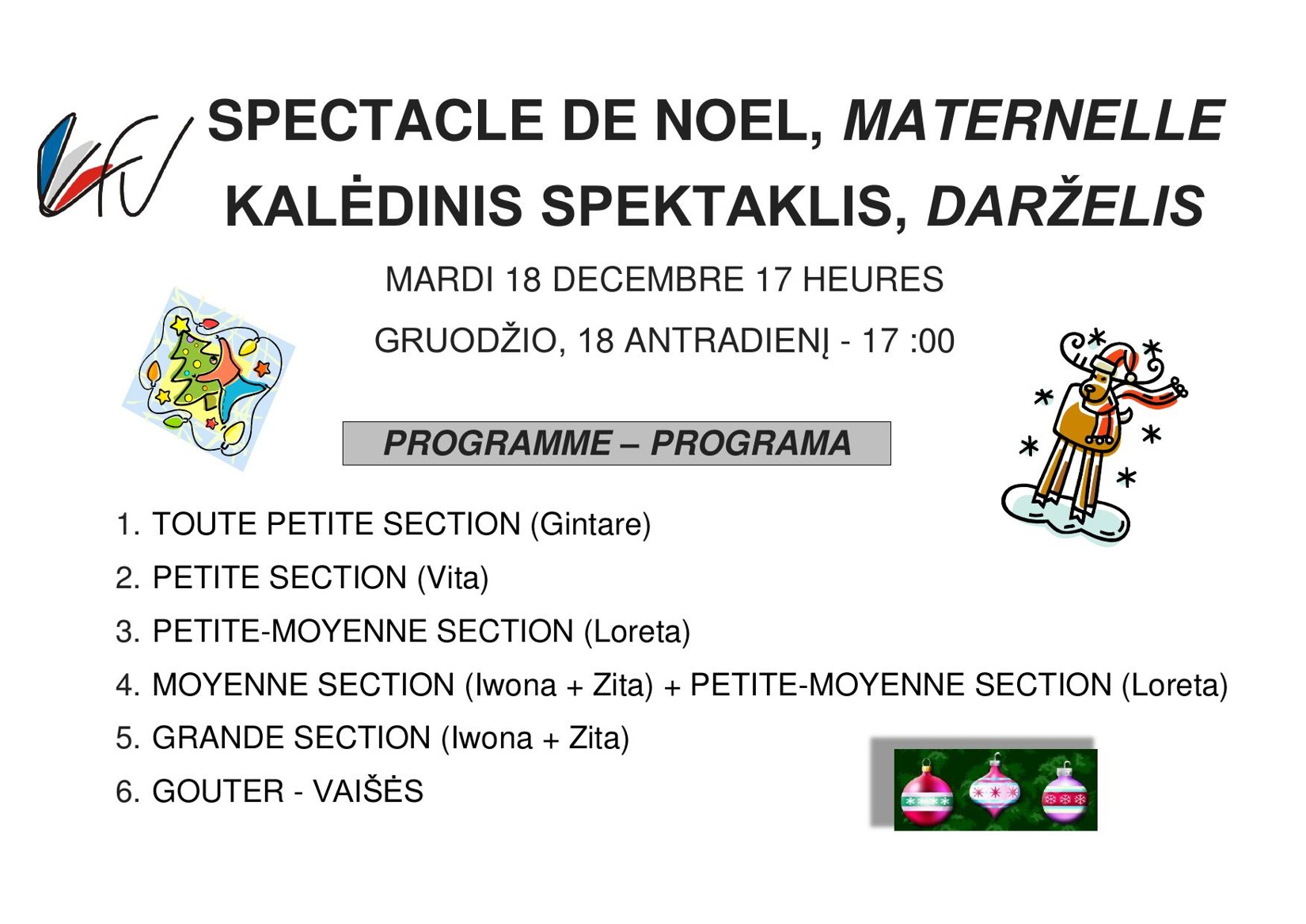 SPECTACLE MATERNELLE 18 12 2012