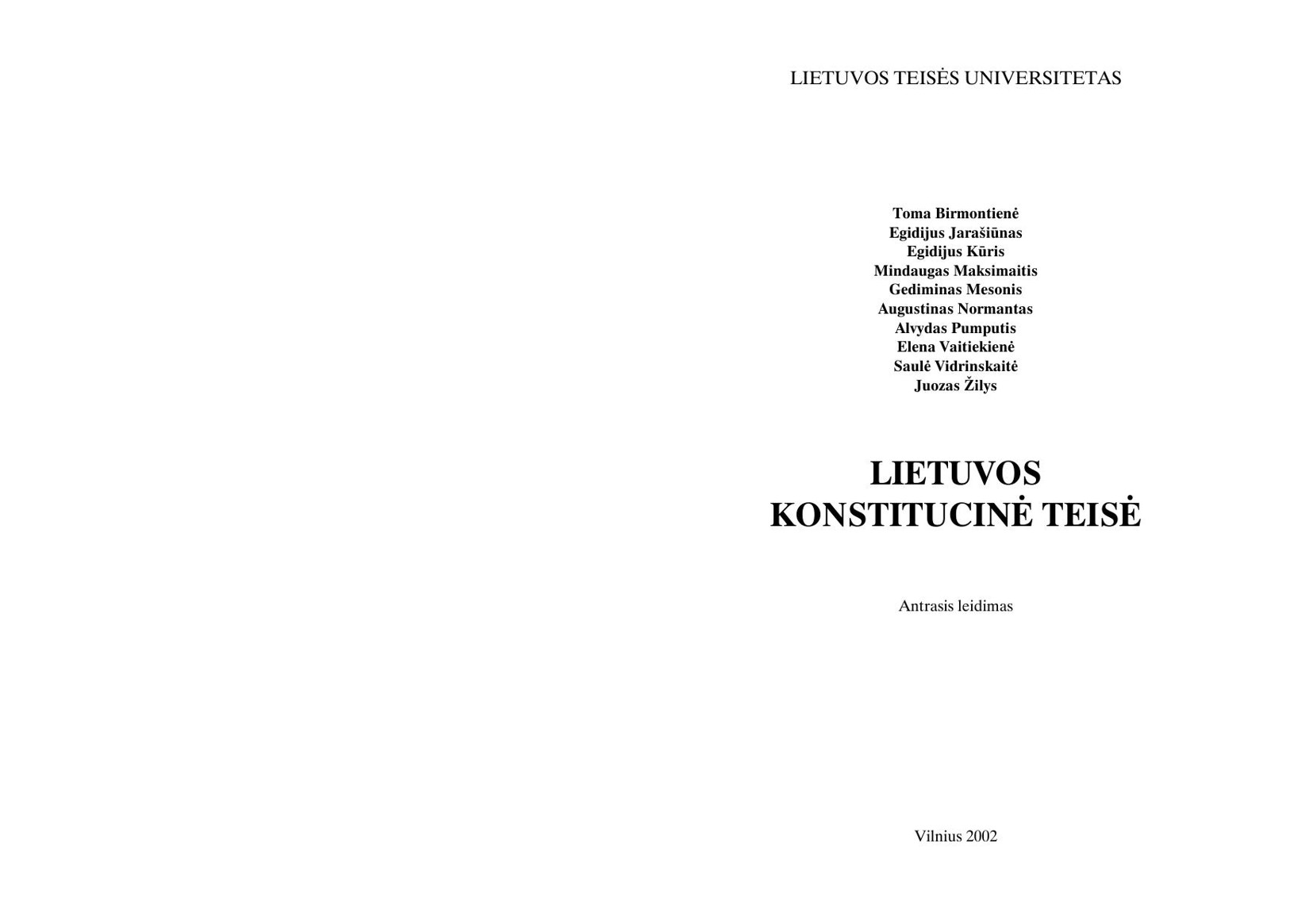 Lietuvos konstitucinė teisė