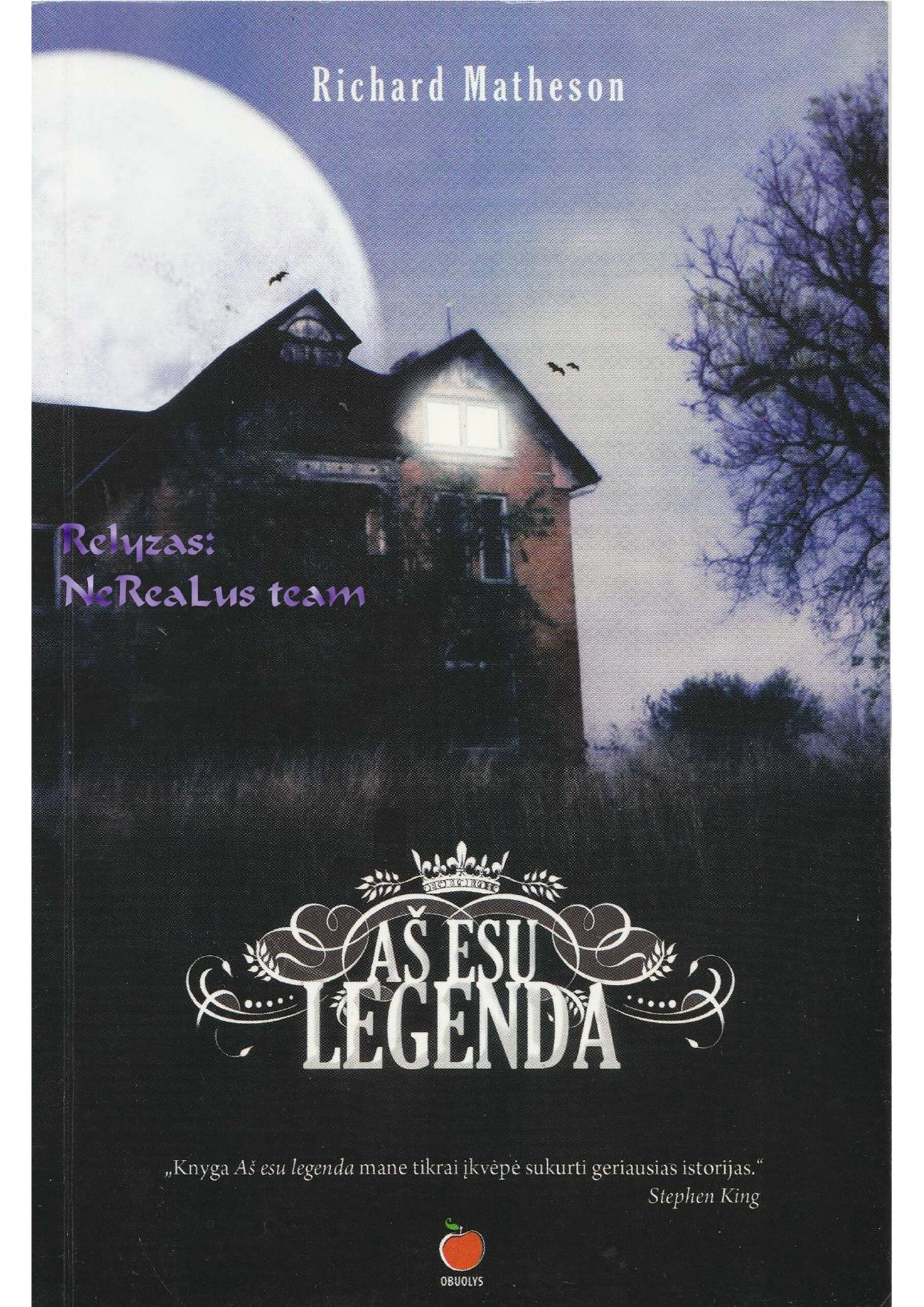 Richard Matheson - Aš esu legenda (2007) LT - NRL