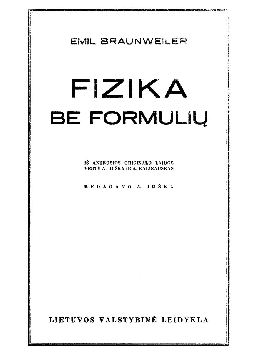 Fizika be formulių