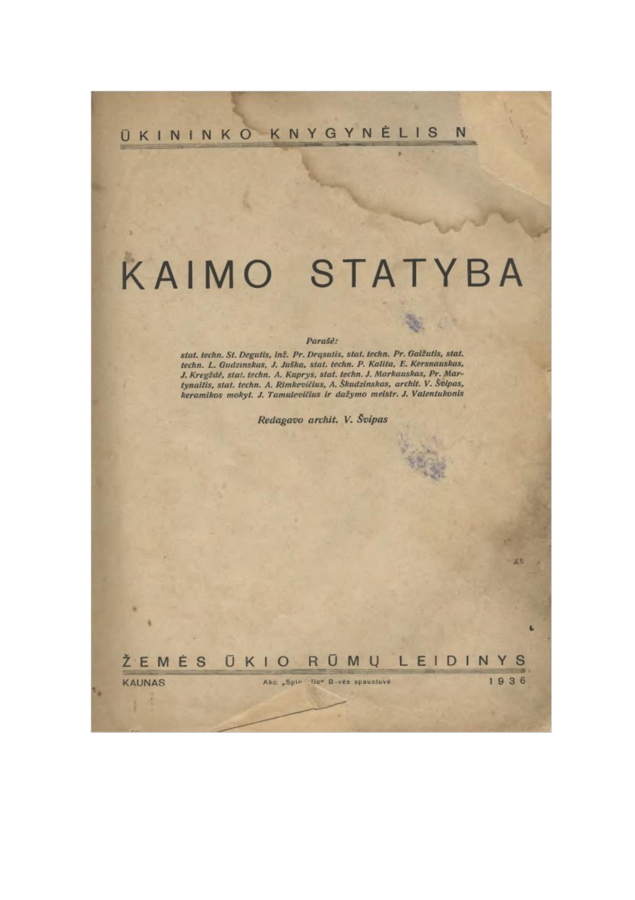 Ukininko.knygynelis.Kaimo.statyba.1936.LT
