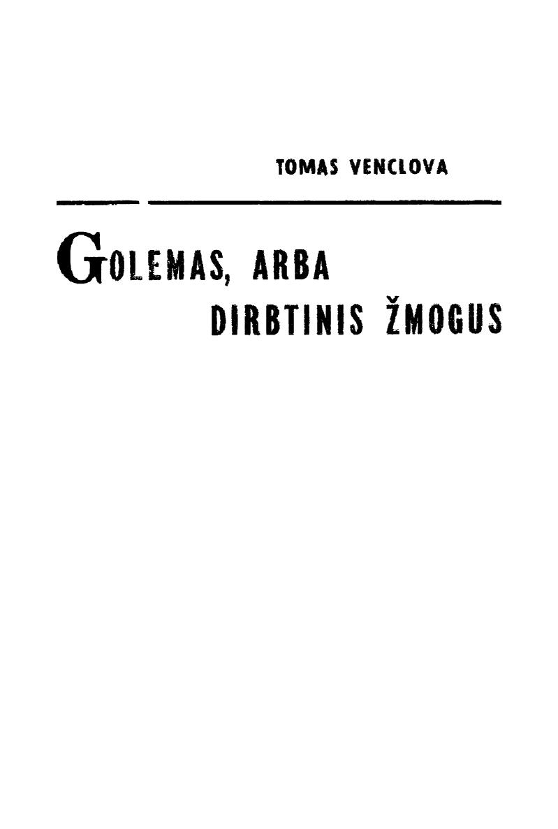 Golemas arba dirbtinis žmogus