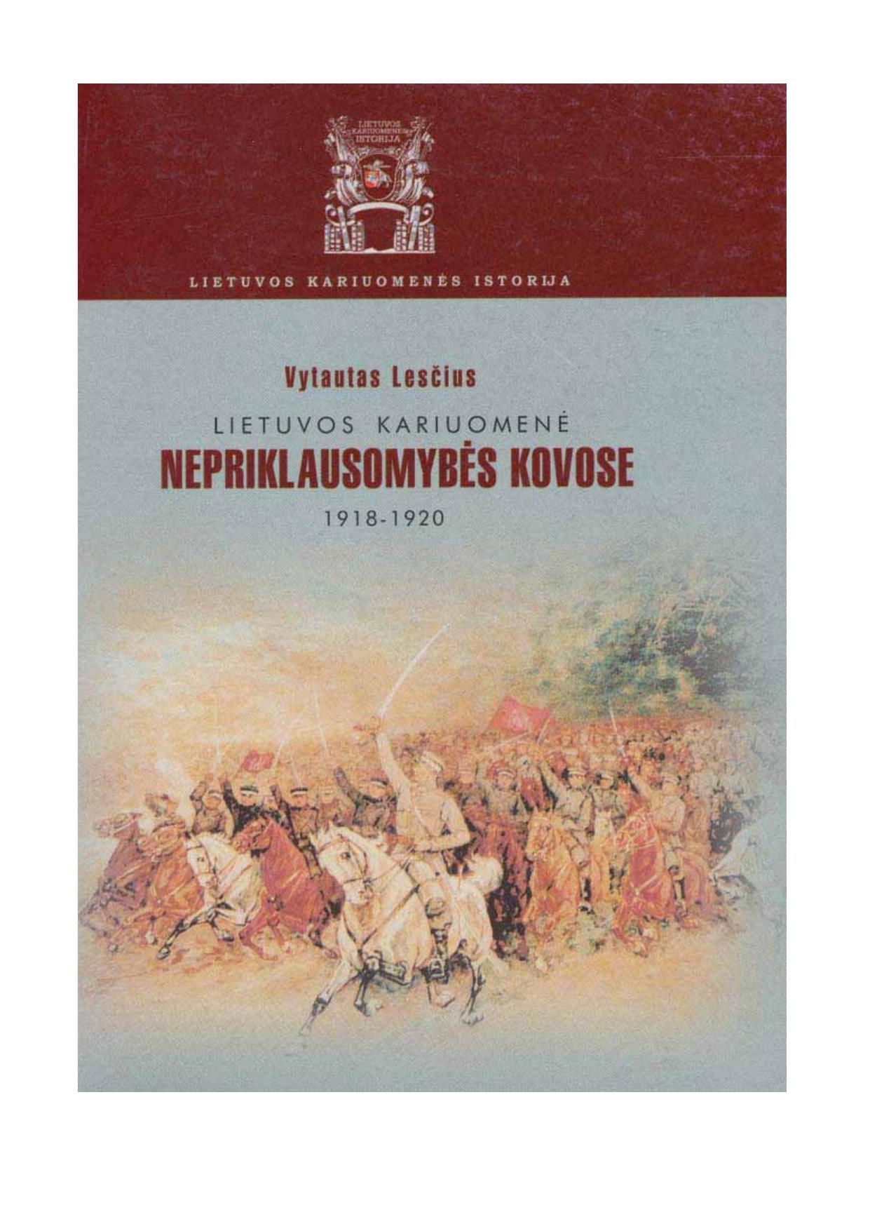 Lietuvos kariuomene nepriklausomybes kovose 1918-1920