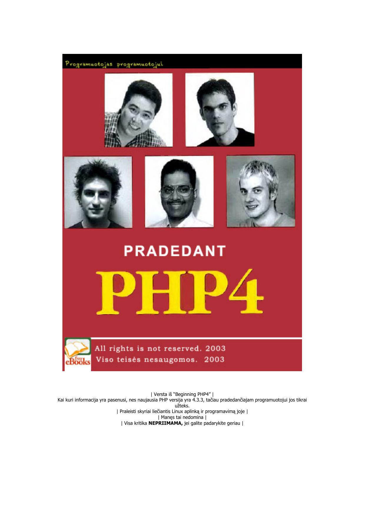 Microsoft Word - Pradedant PHP4.doc