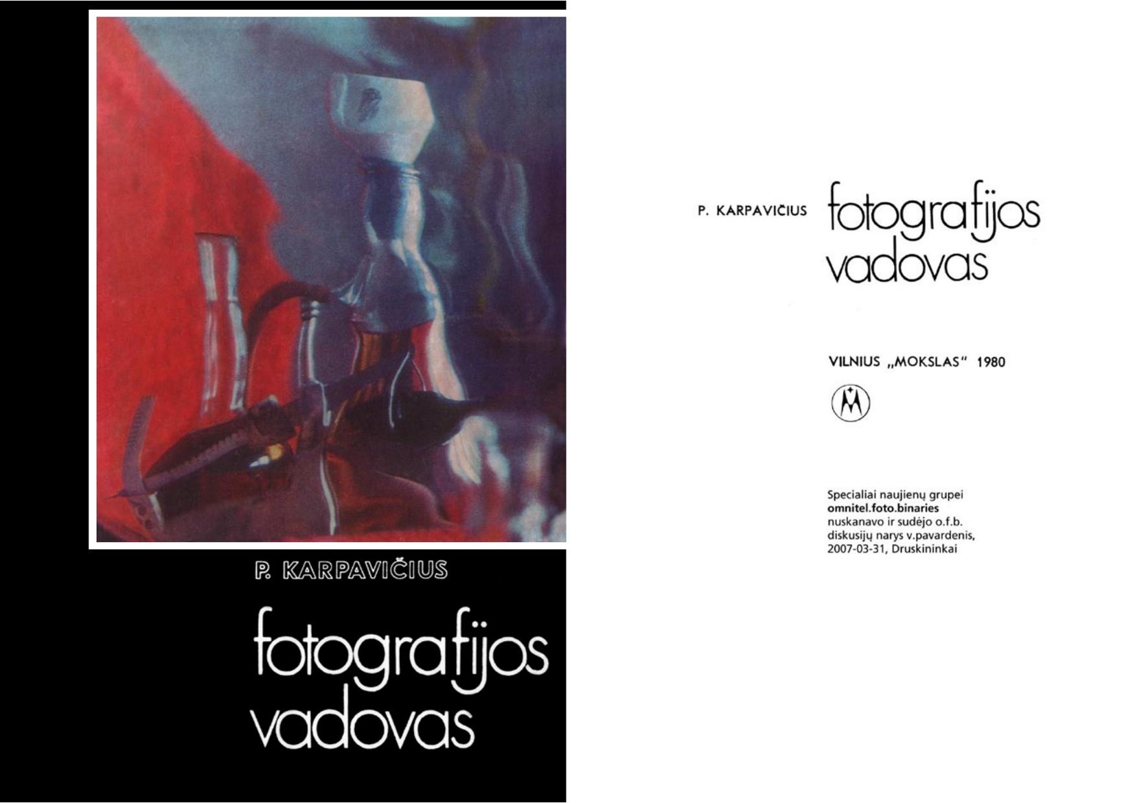 Povilas Karpavicius Fotografijos vadovas 1980