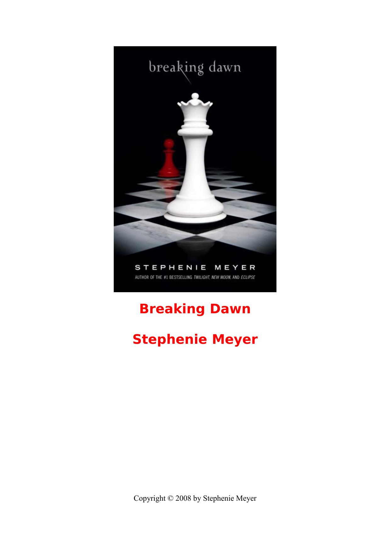 Stephenie Meyer - Book 4