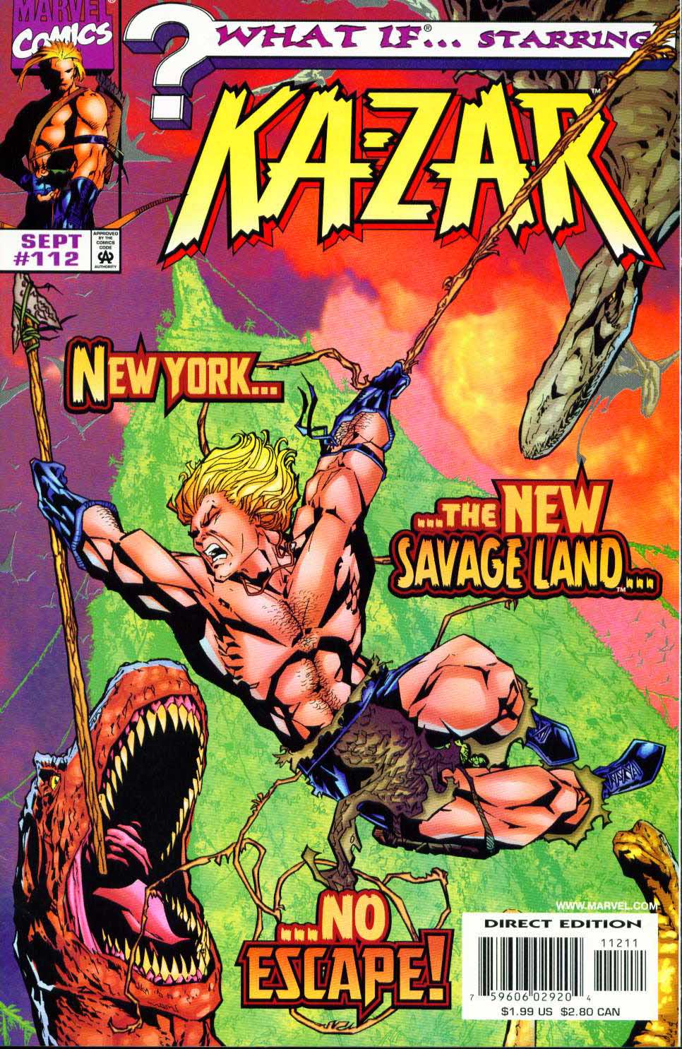 What If V2 112 ..New York Had Become Ka-Zar's Savage Land..F