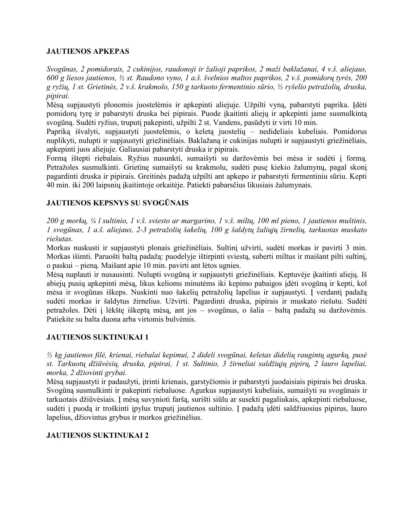 JAUTIENOS SUKTINUKAI