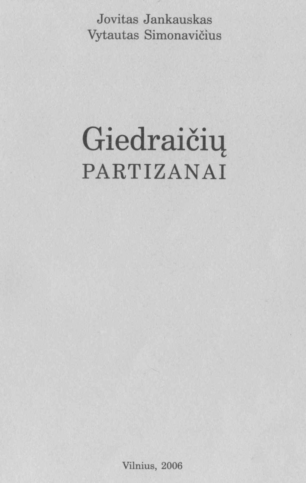 Giedraičių partizanai