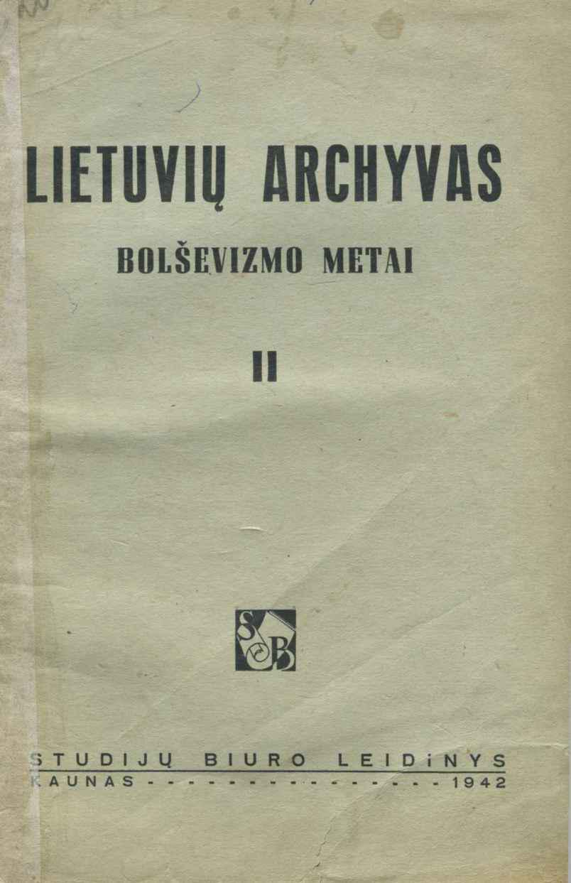 Bolševizmo metai II