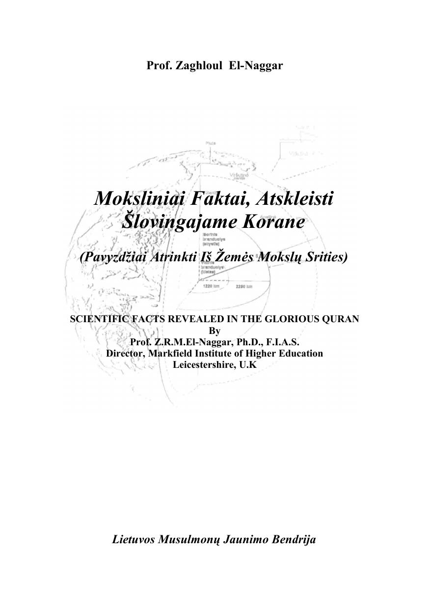 Moksliniai faktai,atskleisti šlovingajame Korane